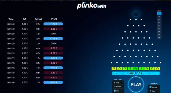 1win Plinko