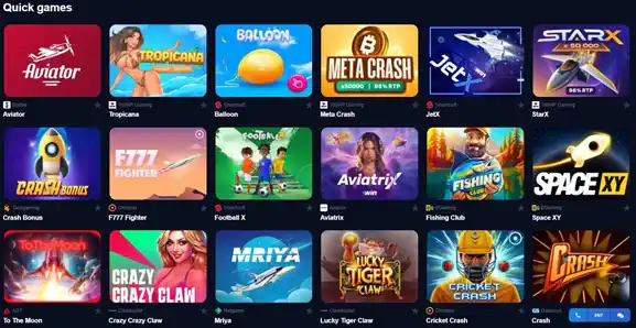 permainan Crash dalam talian 1win